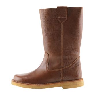 Nature Footwear Schoenen, Dames, Bruin, 36 EU, Leer, Tabak Leren Hoge Laarzen Luna