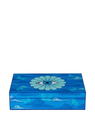 Jonathan Adler Opbergdoos met decoratief oogpatroon - Blauw
