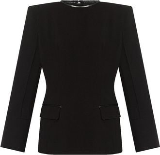 The Mannei Dalgety top - women - Polyamide/Viscose/Spandex/Elastane/Ramie/Polyester/Leather - 34 - Black