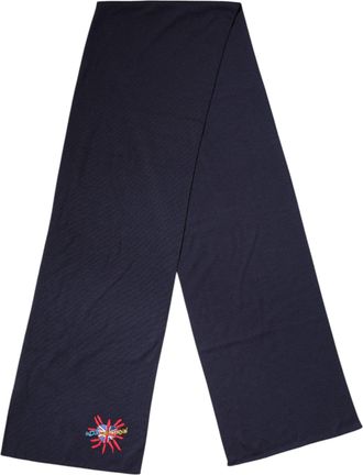 Dolce & Gabbana Blue Wool DG Loves London Neck Wrap Womens Scarf