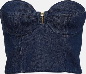 Magda Butrym Denim bustier top