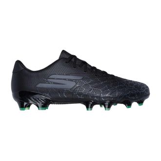 Skechers Unisex Volwassen SKX 1.5 Gebroken Firm Ground Voetbalschoenen (Zwart/Zilver)