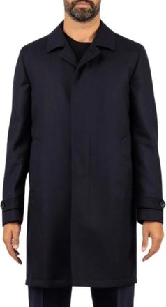 Tagliatore Alton Coat - Heren - Mantels - Blauw - Maat: S Katoen