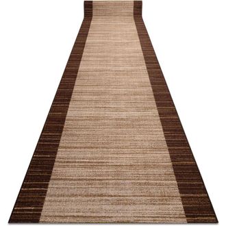 RugsX Rugsx - Runner anti-slip streifen 57 cm brown brown 57x870 cm