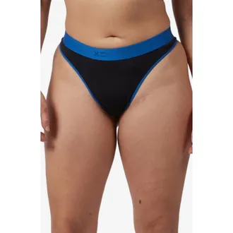 TomboyX Stretch Modal Thong in Ink Blue Edge at Nordstrom, Size X-Large