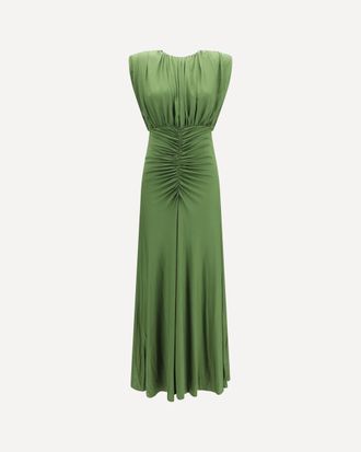 Self Portrait Jersey gathered maxi Dress Female 6
