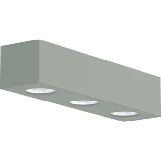 Lumicom MANHATTAN L Plafoniera, 3X GU10, max 33W, metallo, verde iceberg, 30x10cm