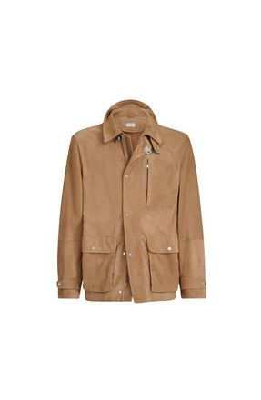 Brunello Cucinelli Suede field jacket in Light Brown at Nordstrom, Size Xxx-Large Eu