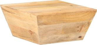 vidaXL Mesa De Centro Forma De V Madera Maciza De Mango 66x66x30 Cm Vidaxl