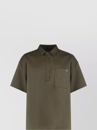 Darkpark wool short sleeve polo shirt