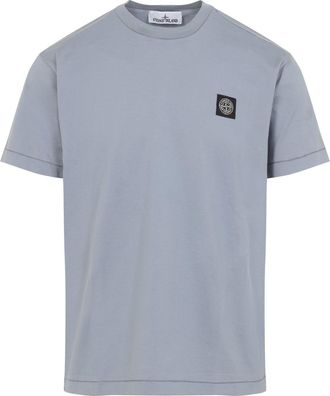 Stone Island Dark Blue Cotton T-Shirt-Uomo