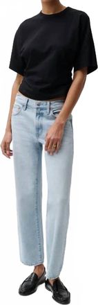 Pistola Denim Lexi Bowed Straight Jean In Dolce Vita Vintage