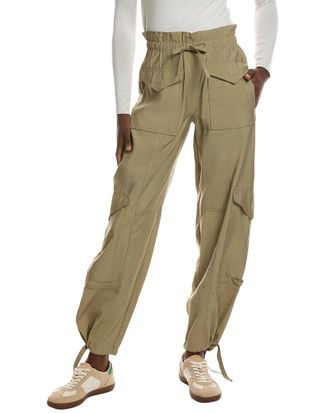 Ganni Light Slub High Waist Pocket Pant