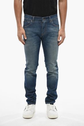 Dolce & Gabbana 16cm Mid Rise Skinny Jeans Dolce & Gabbana