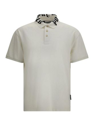 Palm Angels Logo-Collar Cotton Polo Shirt