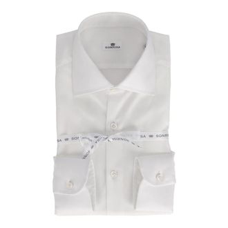 Sonrisa Geknoopte blouse - Heren - Zakelijke Overhemden - Wit - XL - Katoen - Overhemden