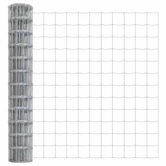 Berkfield Home Euro Fence 1x25 m Galvanised Steel in Silver