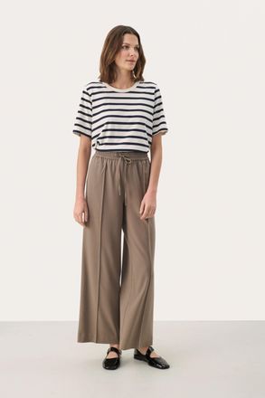 Part Two Pants Suiting Easy fit Walnut dark brown