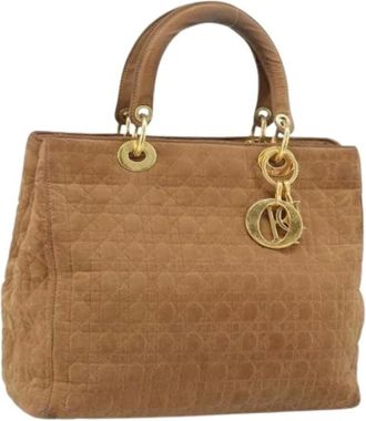 Dior Pre-owned Handbags, female, Brown, Size: ONE SIZE Pre-owned Vintage Nylon Hand Bag