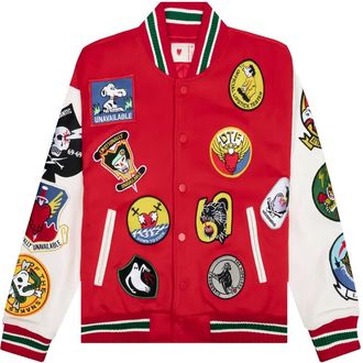 Emotionally Unavailable Bomber con ricamo - Rosso