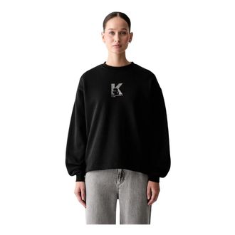 Karl Lagerfeld Donna, Felpe, Nero, XL, new