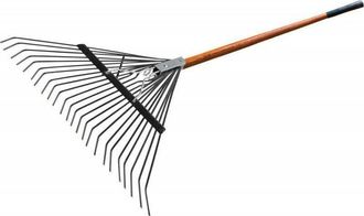 Rex Rex - Escoba De Hoja Profesional De Con Mango Y Manguito En Anillo De Ceniza Y Pu&ntilde;o En Ceniza