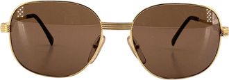 Dior Pre-owned Womens Vintage Metal Sunglasses - Gold - One Size