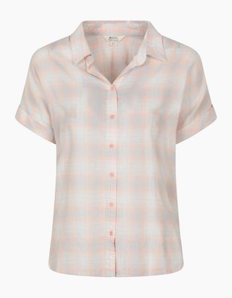 Mountain Warehouse Womens Mountain Warehouse Womens/Ladies Palm Checked Relaxed Fit Shirt - Pink - Size: 12