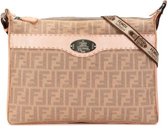 Fendi Pre-owned Fendi Selleria Zucca Canvas Crossbody Ladies 2390 8BT093 MXB 059