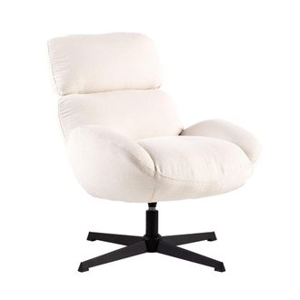 Klast Butaca giratoria de Poli&eacute;ster beige 72 x 88