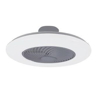 Sulion Ventilador de techo tipo plaf&oacute;n con luz led blanco