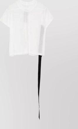 Rick Owens cropped asymmetrical short sleeve top