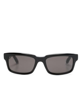 Balenciaga rectangle-frame sunglasses - unisex - Acetate - 55 - Black