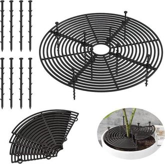 OEM Rejilla Protectora Resistente Para Macetas - 2 Piezas - 30 Cm - Protecci&oacute;n Para Plantas, Macetas Seguras Para Mascotas Y Ni&ntilde;os (negro)