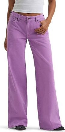 Wrangler Worldwide Mid Rise Wide Leg Jeans in Bellflower at Nordstrom, Size 24