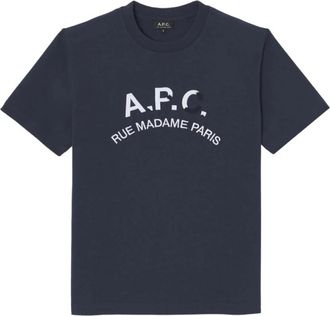 A.P.C. T-shirt - Heren - T-shirts - Blauw - L - Tops