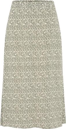 Part Two Groene Grafische Print Rok - Dames - Midirokken - Groen - 2XL - Rokken