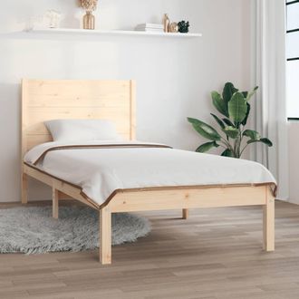 vidaXL Vidaxl - Estructura De Cama Sin Colch&oacute;n Madera Maciza De Pino 90x200 Cm