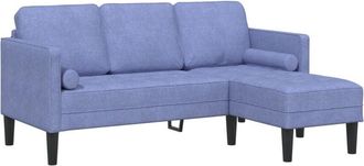 vidaXL Sofa Set Jeans blue 173 x 131 x 67 cm Fabric Vidaxl