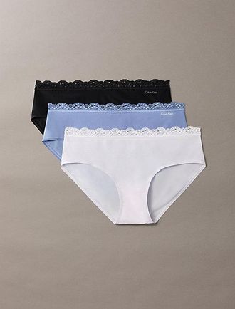Calvin Klein Pack de 3 braguitas hipster - Micro Stretch with Lace