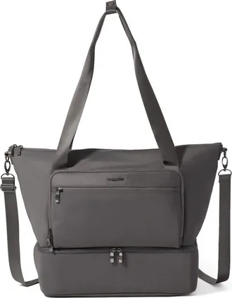 Baggallini Park Ave Overnight Tote in Smoke Twill at Nordstrom