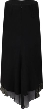 Victoria Beckham Womens Skirt, Flared Midi Cotton Black
