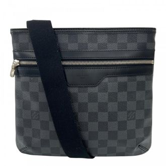 Louis Vuitton Black White Damier Graphite Shoulder Bag (Pre-Owned)