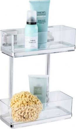 WENKO Quadro Estanter&iacute;a De Ba&ntilde;o Brillante 32,5 Cm