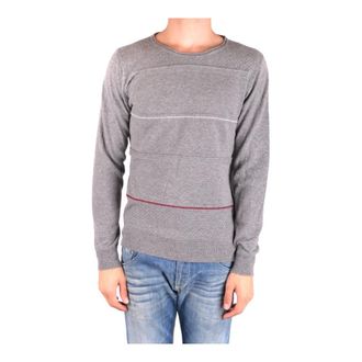 Daniele Alessandrini Round-neck Knitwear, male, Gray, M, Jumper