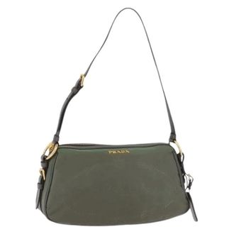 Prada Pre-owned Shoulder Bags, female, Green, Size: ONE SIZE Pre-owned Vintage Shoulder Bag