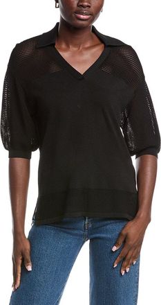 Joseph Ribkoff Mesh Knit Blouse