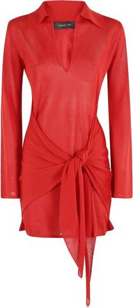 Federica Tosi Abito con nodo - Rosso