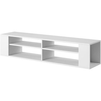 Selsey Selsey - Weri - Mueble De Tv Colgante - Para La Sala De Estar - 140 Cm - Blanco - Moderno
