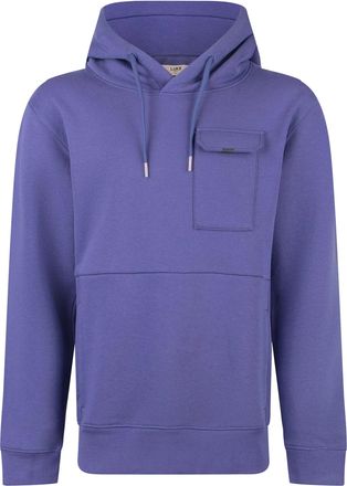 Luke 1977 Mens Four Oakes Oversized Hoodie in Purple Cotton - Size X-Large